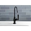 Kingston Brass KS3190FL Royale Single Handle Water Filtration Faucet, Matte Black KS3190FL